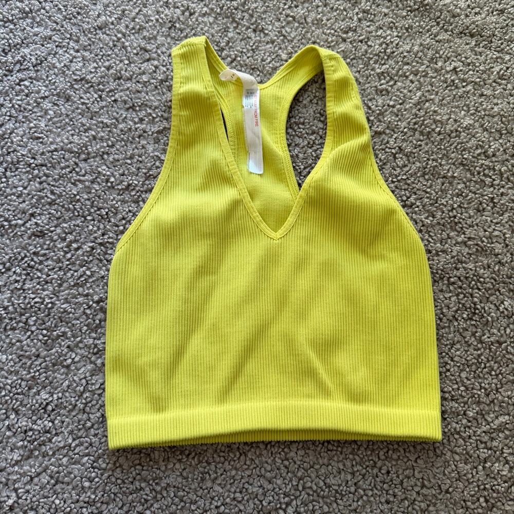 Free People FP Movement Free Throw Rib Crop Tank Size Small